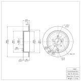 DFC 09-12 Subaru Forester Front & Rear Rotors w/4000 HybriDynamic Brake Pads w/Hardware (Bundled Kit) thumbnail 8