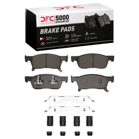 DFC 19-23 Subaru Ascent Front & Rear Rotors with 5000 Advanced Brake Pads w/Hardware (Bundled Kit)