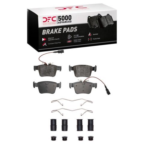 DFC 17-25 Alfa Romeo Stelvio Front & Rear Rotors with 5000 Advanced Brake Pads w/Hardware (Bundled Kit)