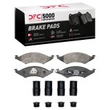 DFC 91-92 Ford Taurus Front & Rear Rotors with 5000 Advanced Brake Pads w/Hardware (Bundled Kit) thumbnail 1