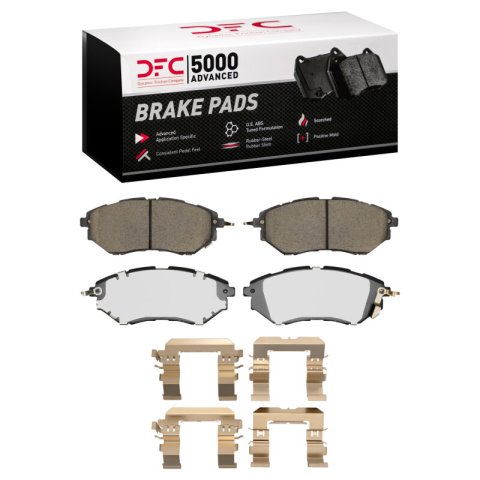 DFC 15-21 Subaru WRX Front & Rear Geospec Rotors with 5000 Advanced Brake Pads w/Hardware (Bundled Kit)