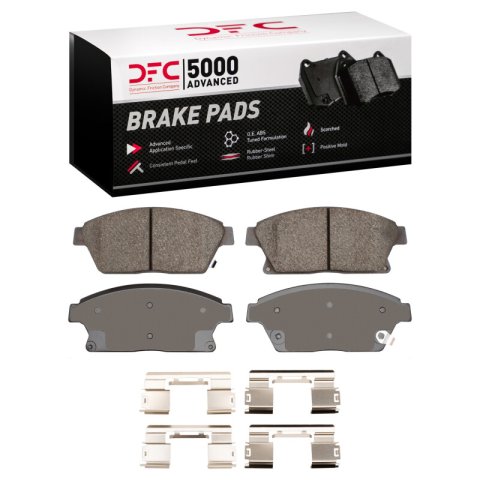 DFC 13-17 Buick Encore Front & Rear Geospec Rotors with 5000 Advanced Brake Pads w/Hardware (Bundled Kit)