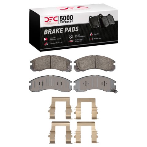 DFC 18-22 Mitsubishi Outlander PHEV Front & Rear Geospec Rotors with 5000 Advanced Pads w/Hardware (Bundled Kit)