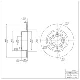 DFC 10-19 Audi A3 Front & Rear Rotors (2x dfc600-74033, 2x dfc600-74028) thumbnail 4