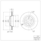 DFC 03-09 Volvo XC90 Front & Rear Geospec Rotors (2x dfc604-27039, 2x dfc604-27040) thumbnail 3