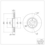 DFC 03-09 Volvo XC90 Front & Rear Geospec Rotors (2x dfc604-27039, 2x dfc604-27040) thumbnail 4