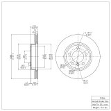 DFC 01-05 BMW 325iX Front & Rear Geospec Rotors (2x dfc604-31046, 2x dfc604-31052) thumbnail 3