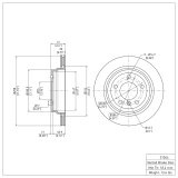 DFC 00-03 BMW 530i Front & Rear Geospec Rotors (2x dfc604-31044, 2x dfc604-31051) thumbnail 3