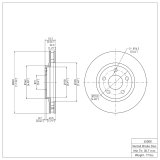 DFC 98-02 Chevrolet Camaro Front & Rear Geospec Rotors (2x dfc604-45008, 2x dfc604-52013) thumbnail 4