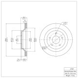 DFC 88-94 Chevrolet Corvette Front & Rear Geospec Rotors (2x dfc604-47021, 2x dfc604-47022) thumbnail 5