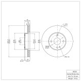 DFC 94-02 Mazda Miata Front & Rear Geospec Rotors (2x dfc604-54003, 2x dfc604-80030) thumbnail 6