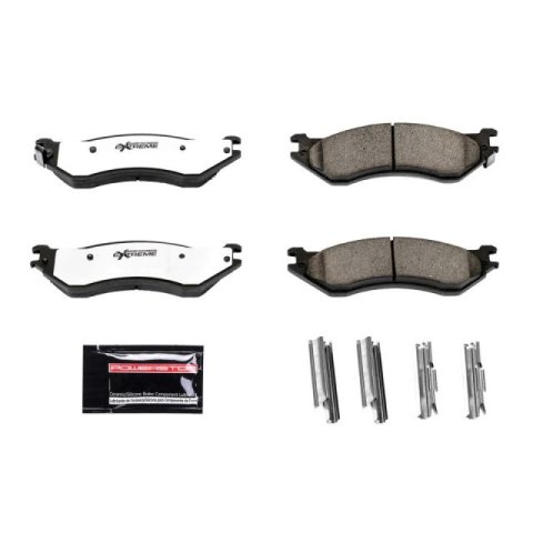 Power Stop 98-00 Lincoln Navigator Front Z36 Coated Kit w/Calipers (1x psbZ36-702, 2x psbAR8563EVC, 1x psbS4652)