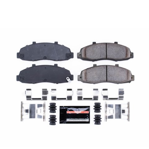 Power Stop 2002 Lincoln Blackwood Front Z23 Coated Kit w/Calipers (1x psbZ23-679, 1x psbS4750, 2x psbAR8583EVC)