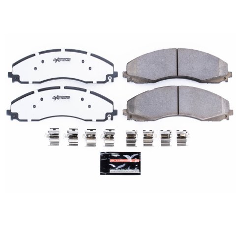 Power Stop 23-24 Ford F-550 Super Duty Front and Rear Z36 Coated Brake Kit (2x psbZ36-2018, 2x psbAR85189EVC, 2x psbAR85222EVC)
