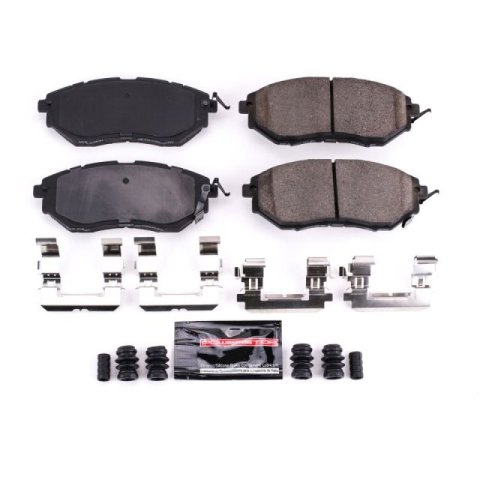 Power Stop 10-14 Subaru Outback Front Z23 Coated Kit w/Calipers (2x psbJBR1318EVC, 2x psbL3349, 1x psbZ23-1078) thumbnail 5