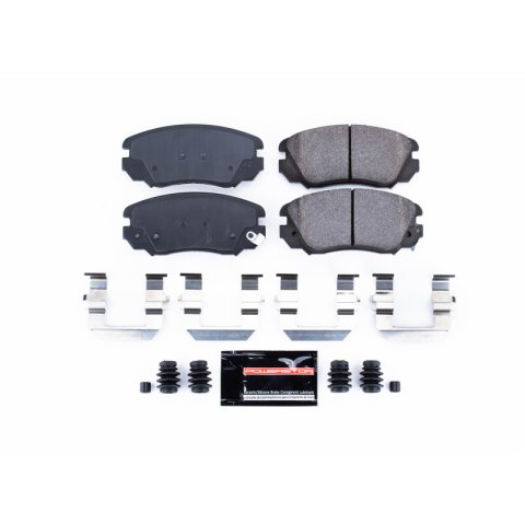 Power Stop 10-11 Saab 9-5 Front Z23 Coated Kit w/Calipers (2x psbAR82126EVC, 2x psbL5271, 1x psbZ23-1421) thumbnail 5