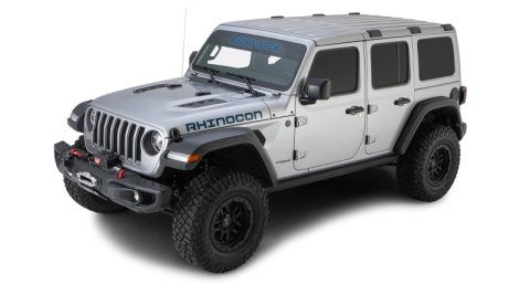 Rhino-Rack 07-18 Jeep Wrangler JK 4Dr Heavy Duty RX300L 3-Bar Backbone Roof Rack (Bundled Kit) thumbnail 7