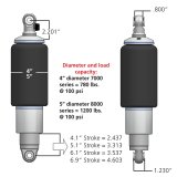 Ridetech 61-65 Ford Falcon Air Suspension System w/ Pin Spindle & Double Adj. Bars (Bundled Kit) thumbnail 4