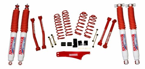 Skyjacker 2.5-3.5"KT,07>JK RED,HYDROS (1x skyJK25FRCR, 1x skyJK2501CR, 2x skyH7035, 2x skyH7037)