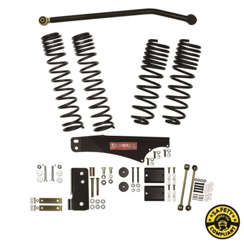 Skyjacker 07-18 Jeep Wrangler Jk Unlimited 4 In. Susp. Lift Kit With ADX M2.0 Aluminum Monotube (1x skyJK4070XM, 1x skyJK40BLT)