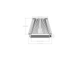 aFe POWER Universal Clamp-On Air Filter w/ D2 Dura-Dry Media - 5.5in F x 7in B x 4.75in T x 5in H thumbnail 2
