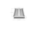 aFe POWER Universal Clamp-On Air Filter w/ D2 Dura-Dry Media - 6in F x 7.5in B x 5.5in T x 5in H thumbnail 4