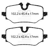 EBC 23-26 BMW X1 U11 2.0L (t) Yellowstuff Rear Brake Pads thumbnail 1