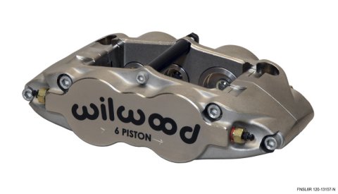 Wilwood Caliper-Narrow Superlite 6R-ST-R/H - Nickel 1.62/1.12/1.12in Pistons 1.10in Disc