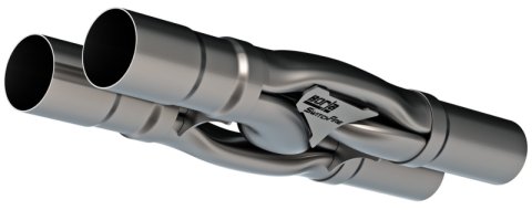 Borla SwitchFire X-pipe 2.5I.D. INLETS 2.5in. O.D. OUTLETS Un-Notched thumbnail 3