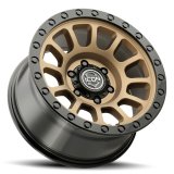 ICON Hulse 18x9 / 6x5.5 / 0mm / 5in BS Satin Bronze w/ Gloss Black Lip thumbnail 7