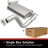 BRExhaust 18-25 Jeep Wrangler 2.0L Direct-Fit Replacement Rear Muffler Kit thumbnail 1