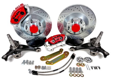Baer Brakes 78-88 GM Malibu/El Camino/Monte Carlo/Regal 13in Classic Series Front Brake Kit - Red thumbnail 1