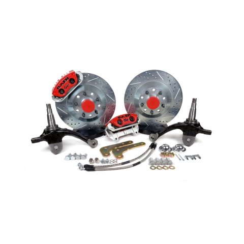 Baer Brakes 73-77 GM A- Body/70-81 F-Body 13in Classic Series Front Brake Kit - Red thumbnail 5