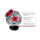 Baer Brakes 94-04 Ford Mustang w/OE Spindles & Hubs 13in Classic Series Front Brake Kit - Red thumbnail 4