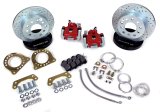 Baer Brakes 10 Bolt Saginaw Drum Brake Rear End 10.5in Classic Series Rear Brake Kit - Red thumbnail 1