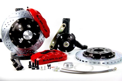 Baer Brakes 82-92 GM F-Body Cars STD Studs 13in Pro+ Front SDZ Brake Kit - Red thumbnail 1