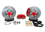 Baer Brakes Applications Using Mustang II Spindles 11in Classic Series Front Brake Kit - Red thumbnail 1