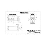 Baer Brakes GM/Ford 1-1/8in Bore Remaster 2-Bolt Left Port Master Cylinder Assembly - Polished thumbnail 2