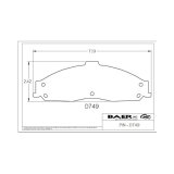 Baer Brakes Replacement Pads for Baer T4 Caliper thumbnail 2