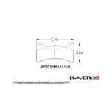 Baer Brakes Replacement Pads for Select Baer S4 Caliper thumbnail 4
