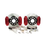 Baer Brakes Ford 8.8in C-Clip Rear Ends 11in SS4+ Dual Deep Stage Rear SDZ Brake Kit - Fire Red thumbnail 1