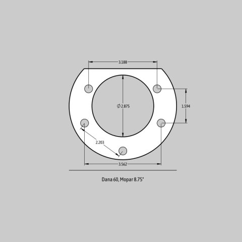 Baer Brakes Rear Ends w/ Dana 60/Mopar 8-3/4in Car HE 11in SS4+ Rear SDZ Brake Kit - Red thumbnail 3