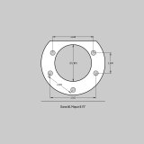 Baer Brakes 13in Pro+ Rear SDZ Brake Kit - Fire Red thumbnail 3