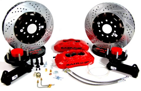 Baer Brakes 1970 Ford Fairlane STD Studs 14in Pro+ Front SDZ Brake Kit - Grabber Blue