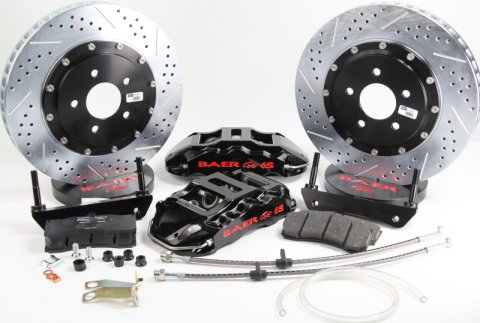 Baer Brakes 1991 GMC Syclone 14in Extreme+ Front Brake Kit-Black-