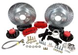 Baer Brakes 62-69 Ford Fairlane STD Studs 13in SS4 Front SDZ Brake Kit - Hugger Orange thumbnail 1