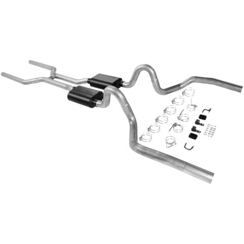 Flowmaster 68-72 GM A-BODY 3.0in. American Thunder Crossmember-Back Exhaust System thumbnail 3