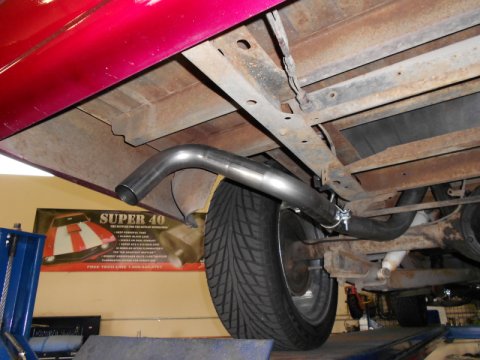 Flowmaster 67-72 GM C10/C15 American Thunder Crossmember-Back Exhaust System thumbnail 6