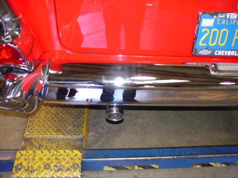 Flowmaster 55-57 Chevrolet 2.5in. American Thunder SS Crossmember-Back Exhaust System thumbnail 3
