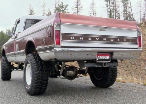 Flowmaster 67-72 GM Truck 4WD American Thunder Crossmember-Back Exhaust System thumbnail 6